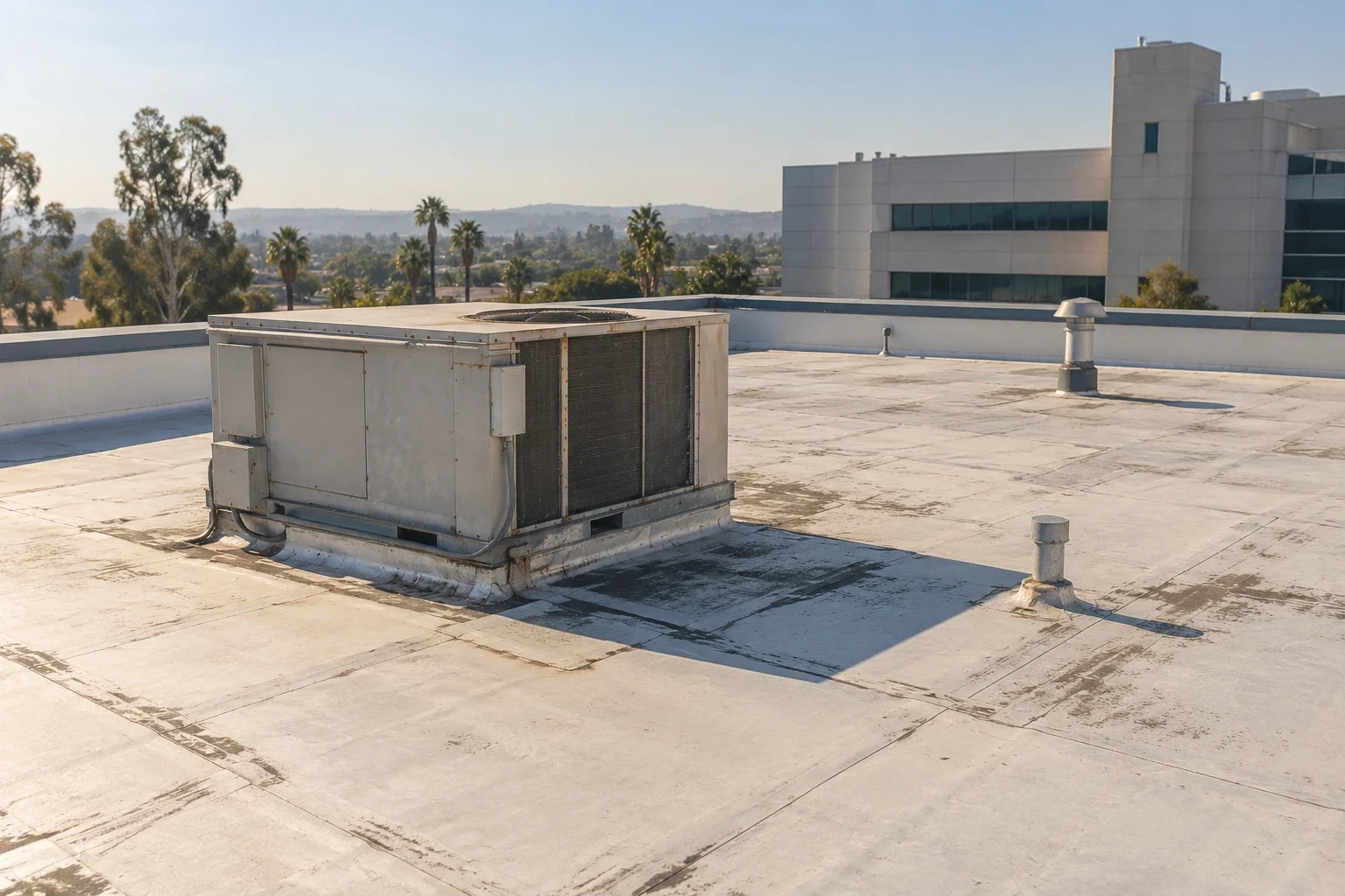 Healthcare System Commercial Roofing in Downey, CA Healthcare System Commercial Roofing in Downey, CA