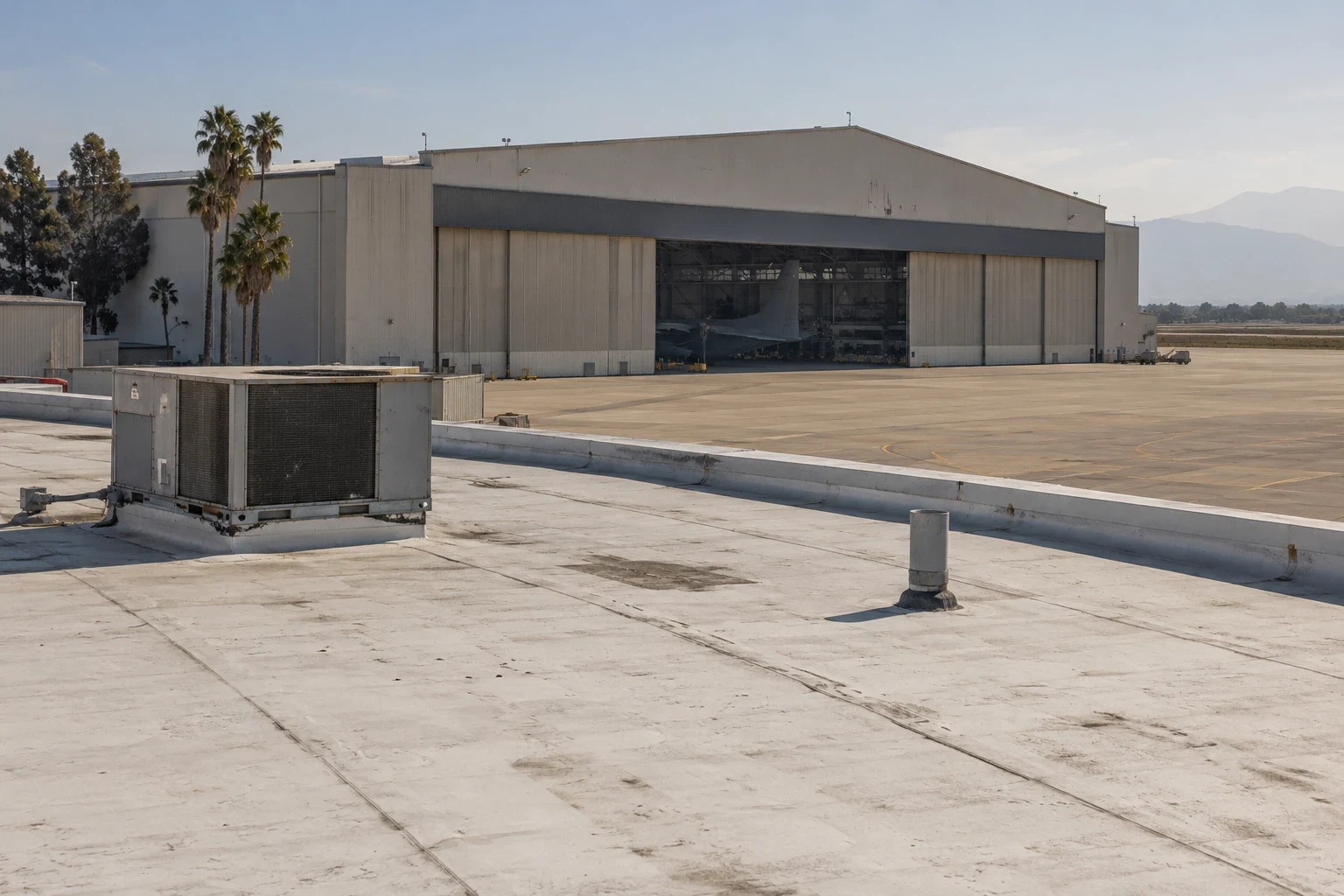 Military Hangar and Maintenance Facility Roofing in Downey, CA Military Hangar and Maintenance Facility Roofing in Downey, CA